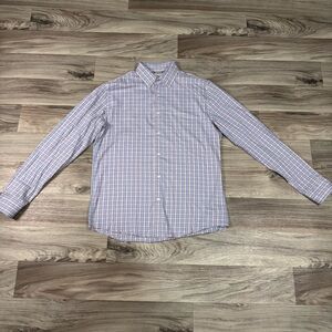 Faherty Movement Shirt in Pink and Blue Plaid Size Medium